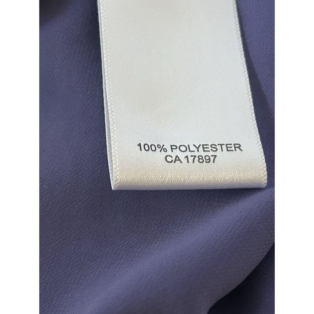 Banana Republic Purple Blouse Racer Back Side Zip - Picture 10 of 11